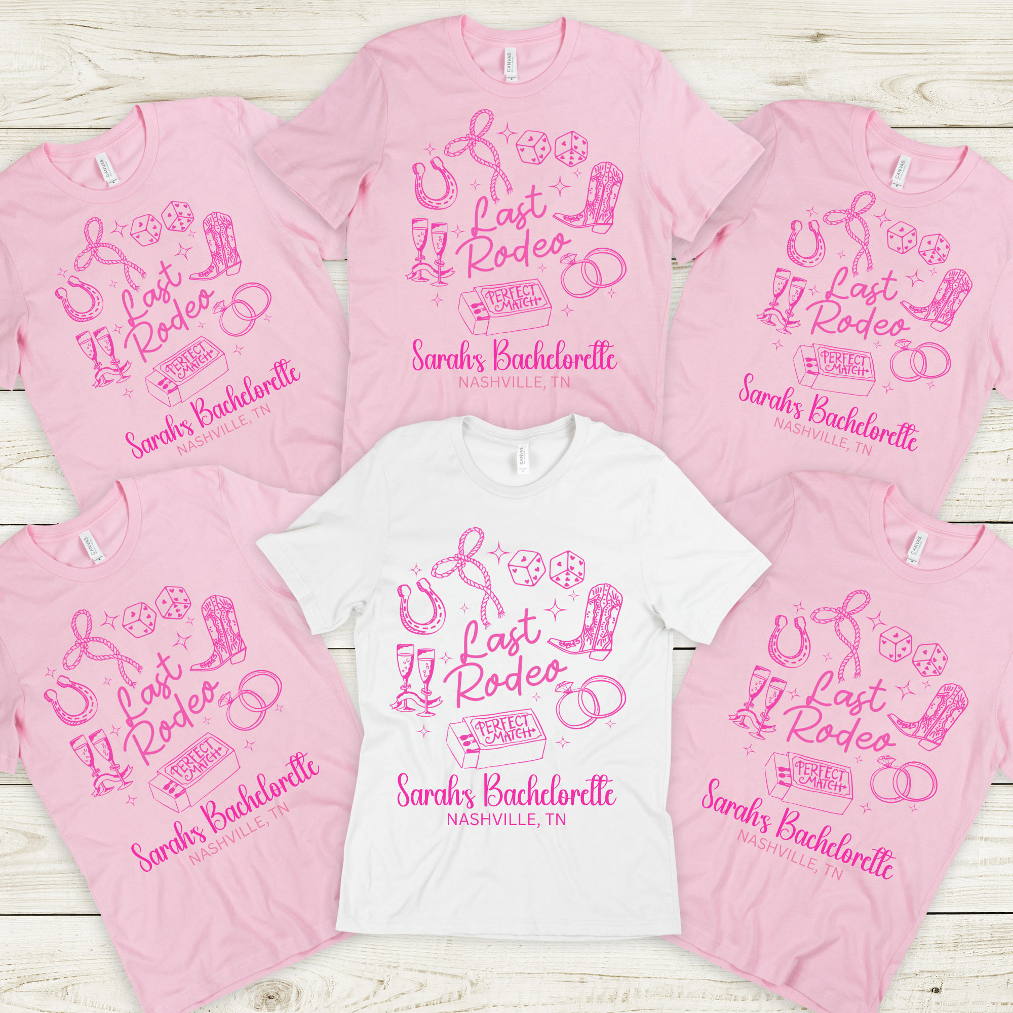 "Last Rodeo" Custom Bachelorette T-shirt